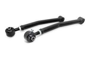 Rough Country X-Flex Control Arm Set Rear Upper Incl. 2 Tubular Adjustable Control Arms w/X-Flex Joints Polyurethane Bushings Sleeves Grease Fittings - 11380