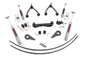 Rough Country Suspension Lift Kit 2-3 in. Lift Incl. Upper Control Arms/Moog Ball Joints Diff Drop brkt. Torsion Bar Adjuster Keys Shock Reloc. Brkt. Add-A-Leafs U-Bolts Hardware - 17030