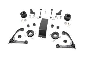 Rough Country Suspension Lift Kit 3.5 in. Upper Strut Spacers Forged Control Arms Upper Ball Joints - 19331