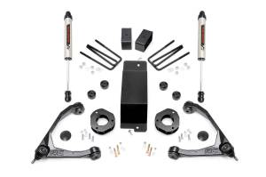 Rough Country Suspension Lift Kit w/Shocks 3.5 in. Lift Incl. Upper Control Arms Rear N3 Struts And V2 Shocks Stock Cast Steel - 19470