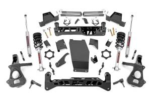 Rough Country Suspension Lift Kit 7 in. Lift Incl. Pre-loaded Coil For No-Fuss Assembly - 22833