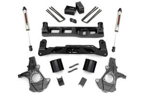 Rough Country Suspension Lift Kit w/Shocks 5 in. Lift Incl. Strut Spacers Rear V2 Monotube Shocks - 26170