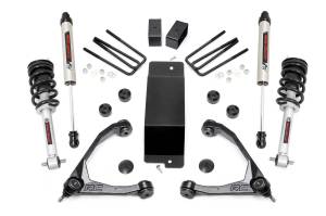 Rough Country Suspension Lift Kit w/Shocks 3.5 in. Lift Incl. Upper Control Arms Lifted Struts Rear V2 Monotube Shocks - 27771