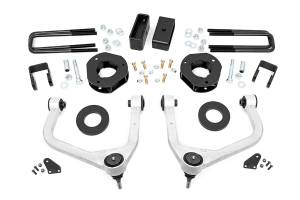 Rough Country Suspension Lift Kit 3.5 in. Strut Spacers Upper Control Arms Pom Ball Joints - 29601