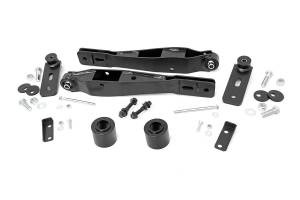 Rough Country Suspension Lift Kit 2 in. Upper/Lower Strut Spacers Lower Control Arms X-Flex Joints Rubber Bushing - 66501