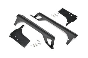 Rough Country LED Light Bar Windshield Mounting Brackets For 50 in. LED Light Bar Upper Painted - 70503