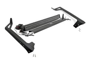 Rough Country LED Light Bar Windshield Mounting Brackets For 50 in. Dual Row Reflector - 70504BL