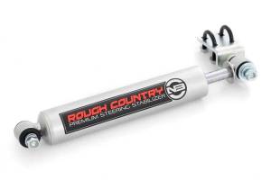 Rough Country Steering Stabilizer Designed To Restrain Bump Steer And Front End Vibration Chrome Hardened 18 mm. Piston Rod - 8732430