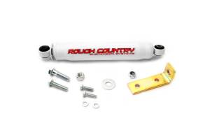 Rough Country Steering Stabilizer Kit Front Incl. Premium N2.0 Series Shock Absorber Bracketry Hardware - 87361