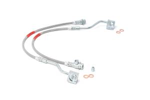 Rough Country Stainless Steel Brake Lines Front For 4-6 in. Lift - 89310S