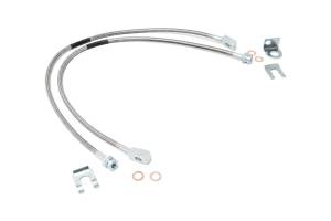Rough Country Stainless Steel Brake Lines Front For 4-6 in. Lift - 89702