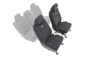 Rough Country Neoprene Seat Covers Front Neoprene 4-Layer Construction Black - 91026A