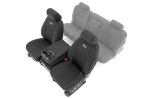 Rough Country Neoprene Seat Covers Front Black - 91032