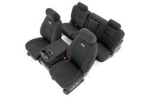 Rough Country Neoprene Seat Covers Front And Rear Black - 91033