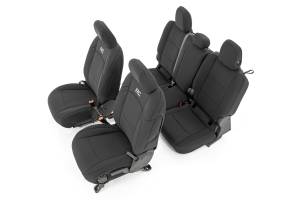 Rough Country Neoprene Seat Covers Black - 91034