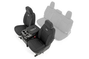 Rough Country Neoprene Seat Covers Black First Row - 91035
