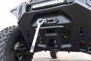 Rough Country Winch Mounting Plate Durable Black Powder Coating - 93036