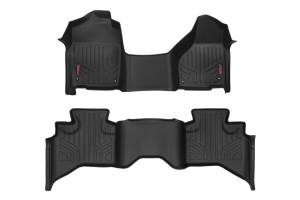 Rough Country Heavy Duty Floor Mats Front And Rear 3 pc. Half Console - M-31312