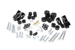 Rough Country Body Lift Kit 1.25 in. Lift Incl. Body Spacers Front Bumper Brkts. Ground Strap Brkt. Grade 8 Hardware - RC701