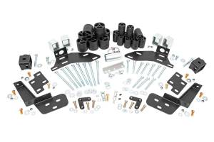 Rough Country Body Lift Kit 3 in. Lift Incl. Body Lift Pucks Bumper Brackets Steering Extension Hardware - RC703