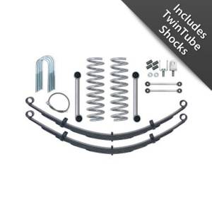 Rubicon Express 3.5 in. Super-Ride Short Arm Lift Kit w. Rear Leaf Springs And Twin Tube Shocks RE6025T