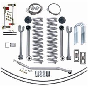 Rubicon Express 4.5 Inch Super-Flex Short Arm Lift Kit With Rear Add-A-Leafs - No Shocks RE6111