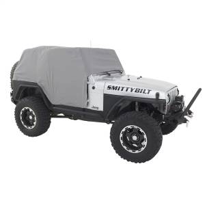 Smittybilt - Smittybilt Cab Cover Water Resistant w/Door Flaps Gray - 1061 - Image 2