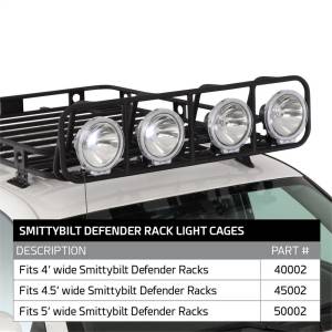 Smittybilt - Smittybilt Defender Light Cage Fits 4 Ft. Wide Defender Roof Rack - 40002 - Image 4