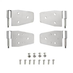 Smittybilt - Smittybilt Door Hinge Fits 1987-2006 w/Half Steel Door 2000-2006w/Full Steel Door Completed Set Of 4 Stainless Steel No Drill Installation Front - 7441 - Image 5