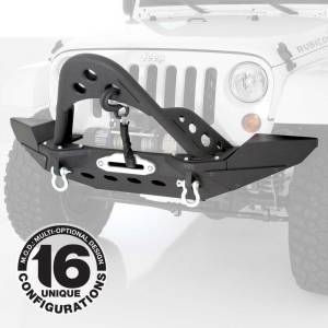 Smittybilt - Smittybilt XRC M.O.D. Bumper End Plates Mid Width End Plate Textured Black This Is Not A Complete Bumper To Purchase Bumper Center Section Use Part No.[76825] - 76826 - Image 2