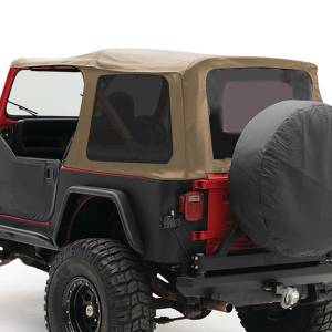 Smittybilt - Smittybilt Replacement Soft Top Spice Incl. 2 Front Replacement Upper Door Skins w/Tinted Windows - 9870217 - Image 2