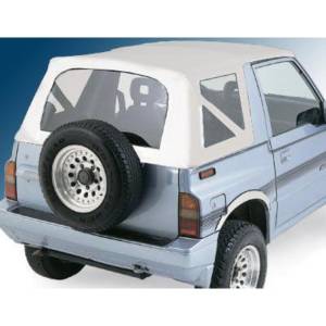 Smittybilt Replacement Soft Top White Incl. 2 Front Replacement Upper Door Skins - 98752