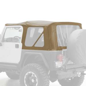 Smittybilt - Smittybilt Replacement Soft Top Spice Incl. 2 Front Replacement Upper Door Skins w/Tinted Windows - 9970217 - Image 5