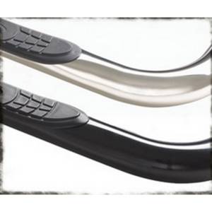 Smittybilt Sure Step Side Bar Black Powder Coat 3 in. 4 Step Pad No Drill Installation - FN1730-S4B
