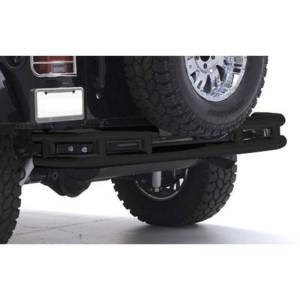 Smittybilt Rear Bumper w/Hitch Stainless Steel No Drill Installation - JB48-RHS