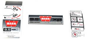 Winches - Winch Labels - Warn - Warn LABEL KIT 68614