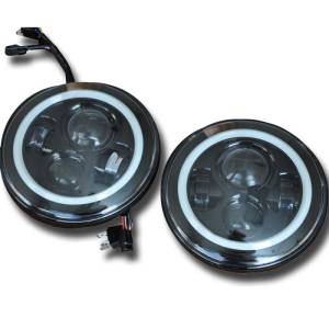 DV8 Offroad - DV8 Offroad Projector Headlights; No Halo HL7JK-01 - Image 7