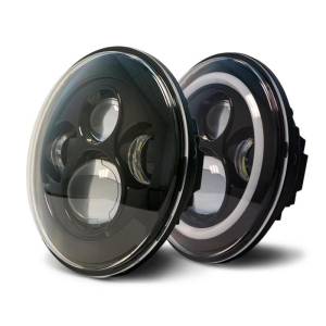 DV8 Offroad Projector Headlights; Halo HL7JK-02