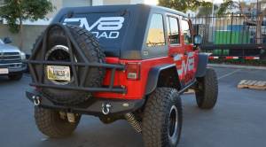 DV8 Offroad - DV8 Offroad Jeep Rear Mid Width Bumper RS-6 RBSTTB-06 - Image 2