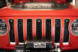 DV8 Offroad - DV8 Offroad GRJL-02 18-22 JEEP WRANGLER JL FRONT GRILL AMBER ACCENT LIGHTS GRJL-02 - Image 10