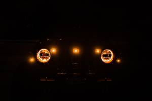 DV8 Offroad - DV8 Offroad GRJL-02 18-22 JEEP WRANGLER JL FRONT GRILL AMBER ACCENT LIGHTS GRJL-02 - Image 16