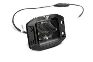 DV8 Offroad - DV8 Offroad UNIVERSAL 3 in. CUBE LED LIGHT WITH FLOOD PATTERN AND FLUSH MOUNT PLATE BUILT IN BE3FMW40W - Image 2