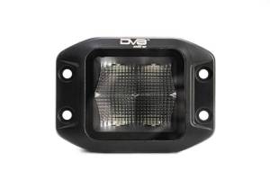DV8 Offroad - DV8 Offroad UNIVERSAL 3 in. CUBE LED LIGHT WITH FLOOD PATTERN AND FLUSH MOUNT PLATE BUILT IN BE3FMW40W - Image 3