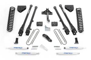 Fabtech 6" 4LINK SYS W/COILS & PERF SHKS 2011-13 FORD F450/550 4WD 10 LUG K2157