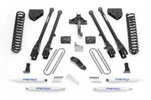 Fabtech 4" 4LINK SYS W/COILS & PERF SHKS 2008-16 FORD F250/F350 4WD K2212