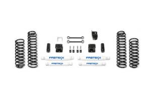 Fabtech 3" SPORT SYSTEM W/ PERF SHKS 2007-18 JEEP JK 2-DOOR K4047