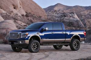 Fabtech - Fabtech 6" PERF SYS W/DL 2.5 RESI & 2.25 2016-18 NISSAN TITAN XD 4WD GAS K6010DL - Image 2