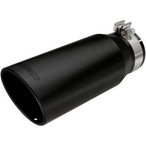 MagnaFlow Exhaust Products - MagnaFlow Tip Stainless Black Coated Single Wall Round Single Outlet 5in Dia 4in Inlet 13in L - Image 3