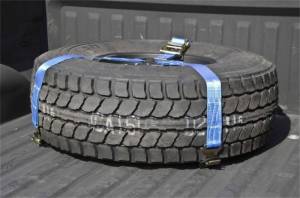 N-Fab - N-Fab Bed Mounted Rapid Tire Strap Universal - Gloss Black - Black Strap - BM1TSBK - Image 3