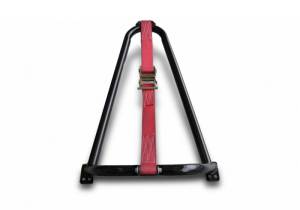 N-Fab - N-Fab Bed Mounted Tire Carrier Universal - Gloss Black - Red Strap - BM1TCRD - Image 2